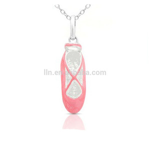 Colgante <span class=keywords><strong>de</strong></span> cristal rosa para zapato <span class=keywords><strong>de</strong></span> <span class=keywords><strong>Ballet</strong></span>, collar <span class=keywords><strong>de</strong></span> zapatilla <span class=keywords><strong>de</strong></span> <span class=keywords><strong>Ballet</strong></span>, colgante <span class=keywords><strong>de</strong></span> diamantes <span class=keywords><strong>de</strong></span> imitación - Product Image 1