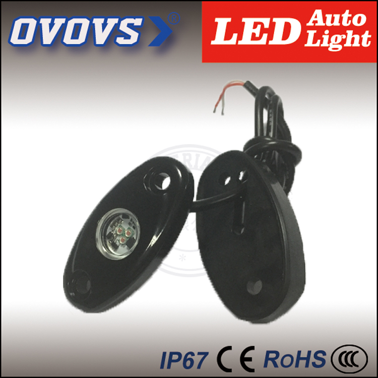 Ovovs impermeable RGB LED Auto bajo luces del coche Mini LED luz de la roca para camiones Auto JEEP Off Road 4 x 4