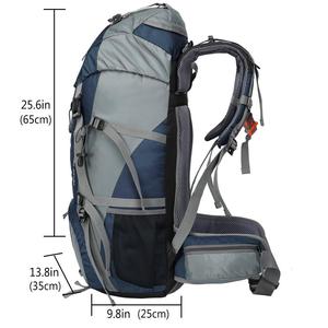 Woqi <span class=keywords><strong>Randonnée</strong></span> <span class=keywords><strong>Sac</strong></span> À <span class=keywords><strong>Dos</strong></span> <span class=keywords><strong>50L</strong></span> Voyage Camping <span class=keywords><strong>Sac</strong></span> À <span class=keywords><strong>Dos</strong></span> avec Housse De Pluie - Product Image 5