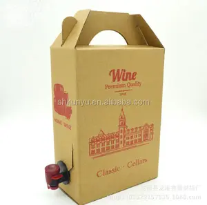 5L красный винный мешок в коробке с клапанным Дозатором Для Воды, сока, жидкого вина, упаковка