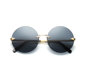 Ronda de gafas de sol <span class=keywords><strong>lentes</strong></span> de espejo nuevo estilo de los hombres de la moda de las mujeres de Metal Marco de gafas de sol - Product Image 1