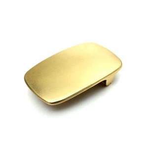 高品質耐久性スタイル40mmベルト使用カスタム共通ゴールドブランク汚れ真鍮ベルトバックル - Product Image 1