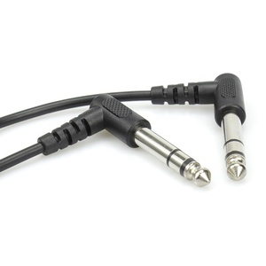 <span class=keywords><strong>Cable</strong></span> de Audio estéreo para instrumento de guitarra, <span class=keywords><strong>TRS</strong></span> de 1/4 "a 6,35mm, 1/4", <span class=keywords><strong>TRS</strong></span>, de ángulo recto - Product Image 3