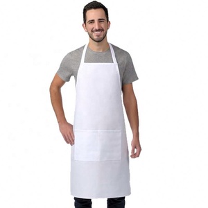 Delantal de lona con estampado personalizado para hombre, mandil de tela vaquera lavable para cocinar y hornear - Product Image 1