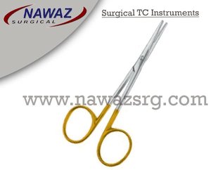 กรรไกรผ่าตัดโลหะขนาดเล็ก TC ตรง11.5ซม. ทำจากสเตนเลสกรรไกรผ่าตัด - Product Image 2