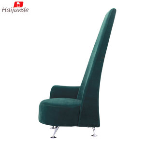 <span class=keywords><strong>Chaise</strong></span> d'appoint de salle à manger à dossier haut <span class=keywords><strong>vert</strong></span> foncé / chaises d'hôtel / <span class=keywords><strong>chaise</strong></span> en tissu et en PU - Product Image 2
