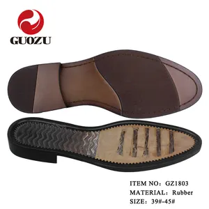 Shoe Soles For Rubber Combined Rubber Sole With Wood Heel And Welt Sole For Men Dress Shoes