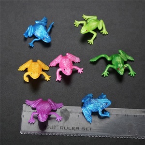 Bán Buôn Nhà Cung Cấp TPR Nhỏ Đồ Chơi Đầy Màu Sắc 45 Mm Bán Hàng Tự Động Đồ Chơi Viên Nang Động Vật Co Giãn Dính Ếch Cho Trẻ Em - Product Image 5