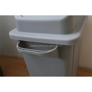 Dustbin Factory Price 90l Rectangular Garbage Can With Swing Lid