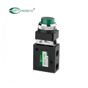 MOV Serie M322 Push Button Valvola 2 Posizione 3 Porta G1/8 G1/4 Valvola di Controllo Pneumatica Meccanica