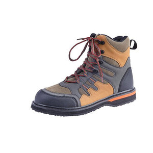 Fabricant <span class=keywords><strong>Bottes</strong></span> de pêche en feutre de cheville en nylon PVC imperméable pour hommes Couleur foncée Pêche à la mouche Ventes entières - Product Image 1