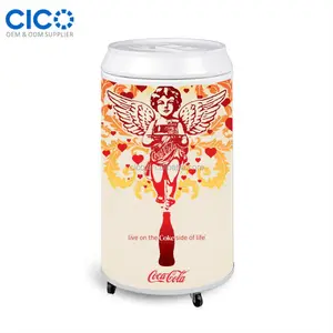 CICO 40L发泡门圆形派对冷却器BC-40D罐Ce OEM设计黄金供应商冰桶冷却器台R600a 0-10 'c