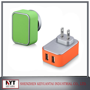 2usb universal <span class=keywords><strong>batterie</strong></span> externe <span class=keywords><strong>chargeur</strong></span>, plug UA 5 V 3.4A usb <span class=keywords><strong>chargeur</strong></span> mural avec CE FCC ROHS - Product Image 4