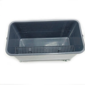 Hình Chữ Nhật Sáp Xô ESD Nhựa Xô Lau Xô Với Nắp Và Bánh Xe Cho Cửa Sổ Làm Sạch Thân Thiện Với Môi 21-25L Mua Đại Lý - Product Image 2