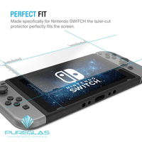 Protecteur d'écran en verre à revêtement saphir trempé 9H Pureglas Wholesale pour Nintendo Switch 2017