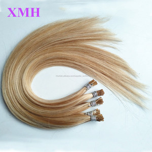Doğrudan fabrika toptan pice remy çift çizilmiş <span class=keywords><strong>i</strong></span> İpucu 100% virgin hint remy saç uzantıları ön gümrük saç uzatma İnsan - Product Image 3