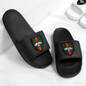 Son yeni varış OEM tasarımcı PU terlik sandalet özel erkekler düz slaytlar erkekler için - Product Image 6