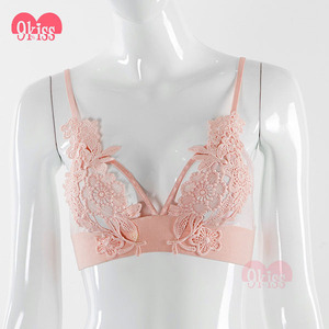 El último Diseño de la Rosa de La <span class=keywords><strong>Chica</strong></span> Joven <span class=keywords><strong>Sexy</strong></span> Sheer Tops sin Sujetador Sujetador Inalámbrica - Product Image 2