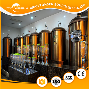 Hôtel largement utilisé équipement de bière en cuivre fermenteurs coniques - Product Image 3