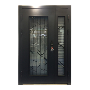 Portes extérieures de sécurité en fer forgé, modèle Design moderne, idéale pour une <span class=keywords><strong>Villa</strong></span>, livraison directe depuis l'usine - Product Image 4
