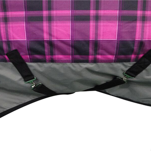 Rose Plaid <strong>Rain</strong> <strong>Sheet</strong> <strong>Horse</strong> Blanket, <strong>Horse</strong> Rugs Winter Blankets Ss Winter Equipment Equine Customized Cotton Logo Durable Oxford - Product Image 5