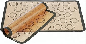 Lot <span class=keywords><strong>de</strong></span> 2 <span class=keywords><strong>tapis</strong></span> <span class=keywords><strong>de</strong></span> cuisson en silicone résistant à la chaleur pour macarons, <span class=keywords><strong>tapis</strong></span> <span class=keywords><strong>de</strong></span> cuisson en silicone résistant à la chaleur pour four, en fibre <span class=keywords><strong>de</strong></span> verre, pour pain et gâteaux - Product Image 4