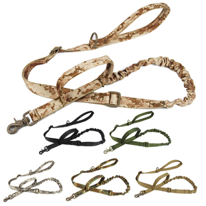 Guinzaglio tattico retrattile in Nylon per cani guinzaglio regolabile guinzaglio elastico corda guinzaglio cane con 2 maniglia di controllo - Product Image 2