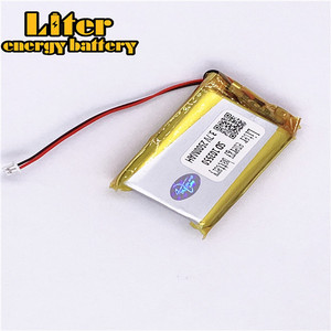 Plug 1.25-2 P 3.7 V 103550 2500 mah ultra slim personalized Rechargeable li-ion batteries lipo battery with wire - Product Image 3