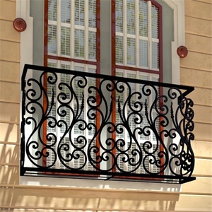 Đẹp chất lượng rèn cửa sổ sắt box giá rẻ đơn giản cửa sổ nướng thiết kế - Product Image 6