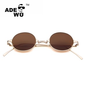 ADE WU STY128U Vintage rond polarisé rétro rond métal cadre lunettes <span class=keywords><strong>de</strong></span> soleil mode Vintage Steampunk lunettes <span class=keywords><strong>de</strong></span> soleil UV400 vente en gros - Product Image 4