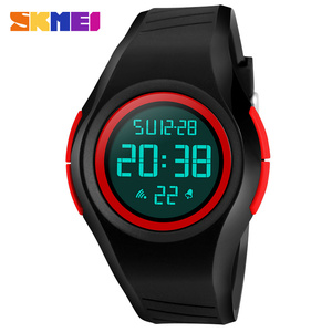 Factory silicone skmei LED Light up watches with date Chime - Product Image 2