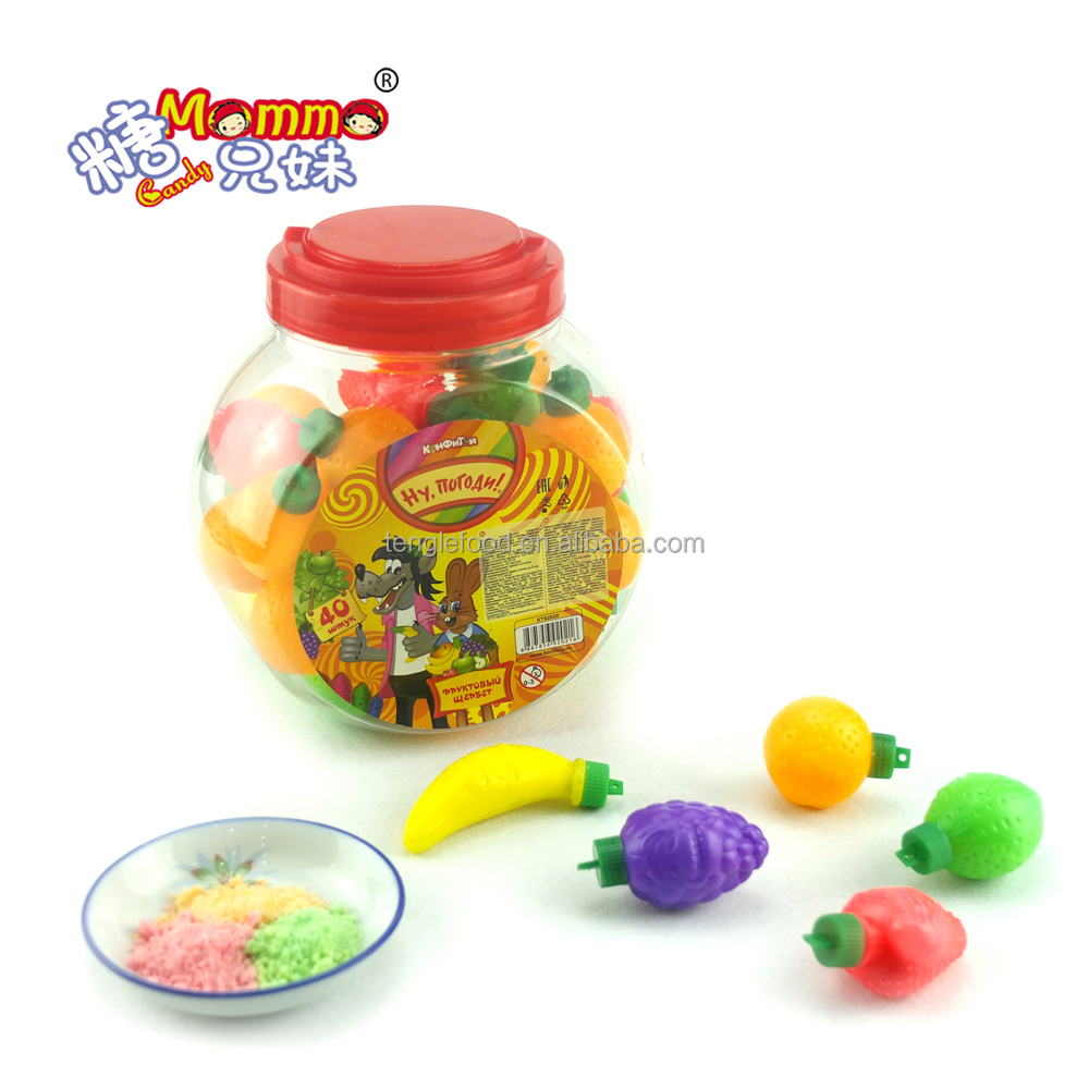 Fruit shape sour powder candy of CC-003