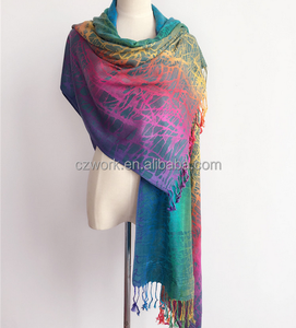 2016 Más Caliente <span class=keywords><strong>Rainbown</strong></span> Invierno Cachemir Bufanda Mujer Bufandas Chales - Product Image 6