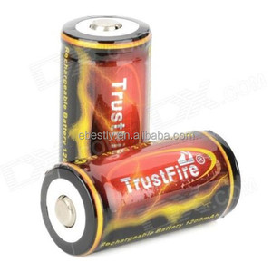 Trustfire 2 PCS ICR 18350 batterie au lithium 1200 mAh rechargeable batterie 3.7 V puissance cylindrique lampes cigarette - Product Image 2