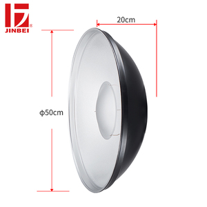 JINBEI QZ-50 Fotografiche Beauty Dish Riflettore con Miele di Favo <span class=keywords><strong>Bianco</strong></span> 50 centimetri Bowens Mount per la <span class=keywords><strong>Fotografia</strong></span> di Ritratto - Product Image 1