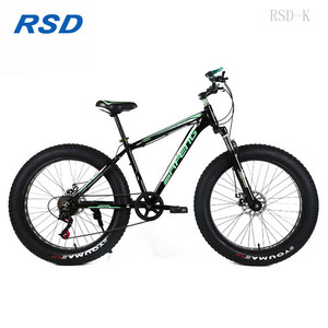 Precio al por mayor, bicicleta fatbike de acero, neumático ancho de 26 pulgadas, suspensión completa, lata plegable para nieve, freno de disco Doble - Product Image 2