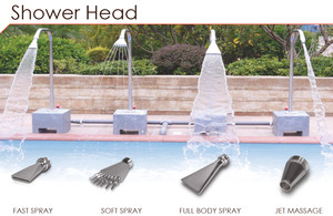 Jet de massage en acier inoxydable argenté pour piscines, équipement de spa à <span class=keywords><strong>installation</strong></span> facile - Product Image 3
