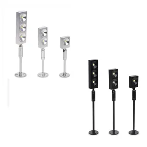 Holofotes ajustáveis de led 1w 2w 3w, lâmpada de vidro para exposição, visor de led, AC85-265V mini ponto, exibição de joias