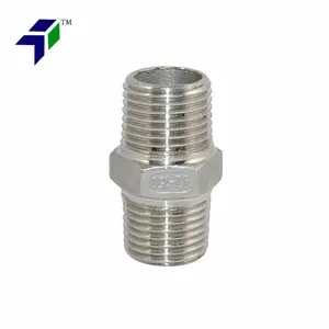 Hex Tepel Rvs 304 Schroefdraad Pijp NPT man-vrouw adapter