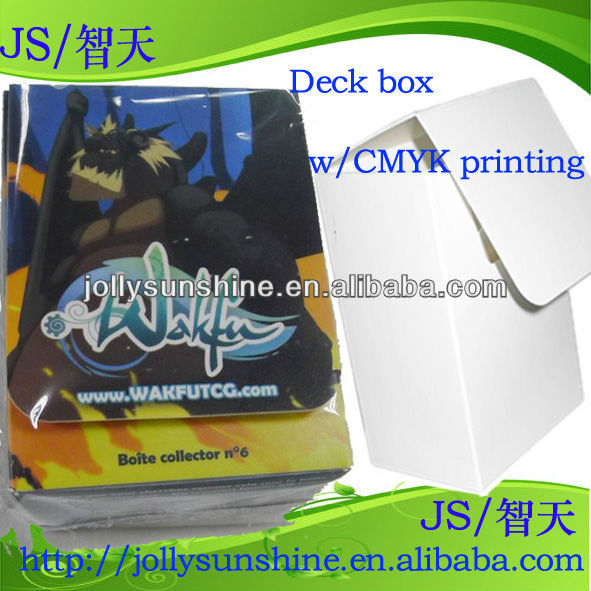 Палуба франция Wakfu с CMYK печать логотип, П . п . коробка Deckbox для карточная игра, Дунгуань поставщик