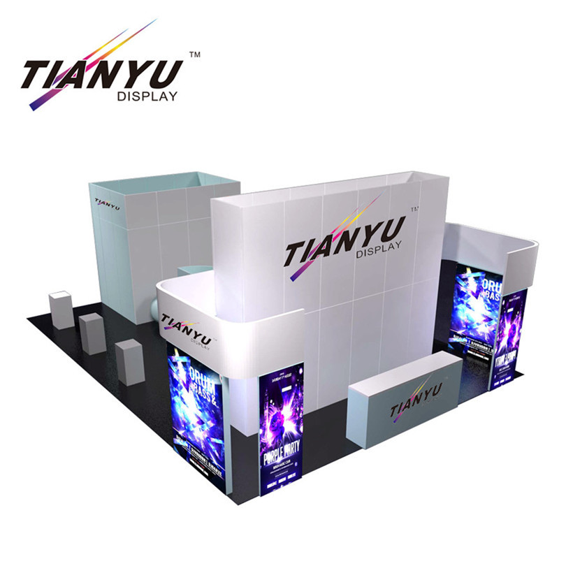 Modulaire réutilisable stand d'exposition en aluminium