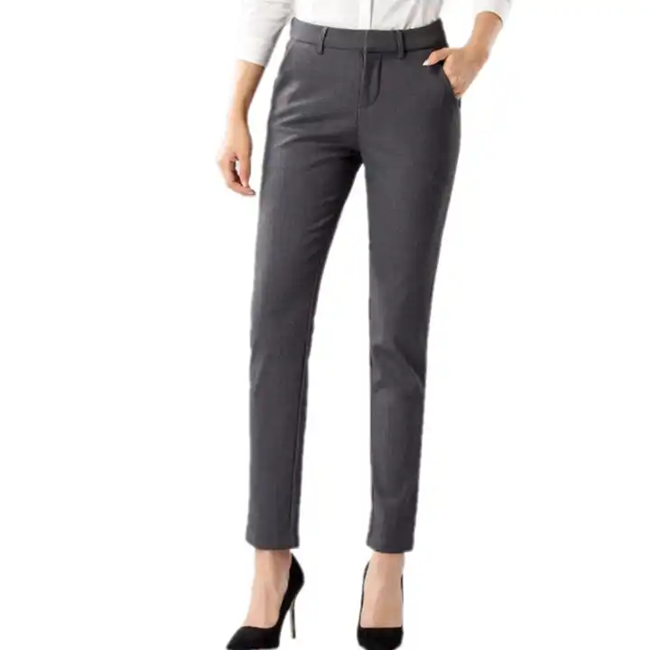 Light pink cigarette pencil pants & trousers for women casual and office  wear.