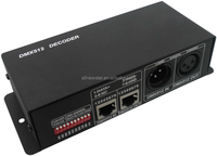 4CH DC12-24V rgbw dmx contrôleur DMX 512 Décodeur LED DMX512 contrôleur 4 Canaux avec RJ45 pour RGBW A MENÉ des lumières de bande