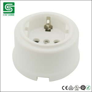 Enchufe eléctrico Retro de <span class=keywords><strong>porcelana</strong></span> montado en la pared - Product Image 4