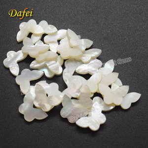 Vendita Calda di Madreperla Naturale Bianca a Forma di Farfalla - Product Image 2