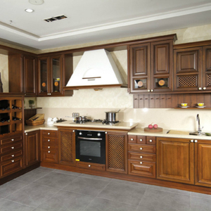 Cuisine moderne en chêne massif, sans cadre, meuble de rangement, en bois dur, meubles non finis - Product Image 3