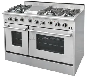 48 Gas Range Hyxion Residential 48 Inch Gas Range With Double Oven And Griddle
