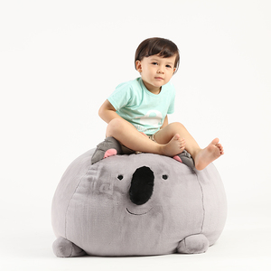 Soggiorno al coperto simpatico peluche animale nuova moda baby storage confortevole beanbag divano sedia personalizzato all'ingrosso bean bag lounger - Product Image 5
