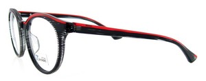 2015 monturas ópticas moda diseño con <span class=keywords><strong>krosno</strong></span> cristal con negro y rojo color de la forma redonda con resorte de la bisagra CE FDA - Product Image 3