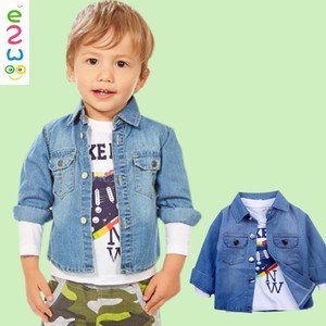 ฤดูใบไม้ร่วงกางเกงยีนส์เด็ก DENIM แจ็คเก็ตเด็กเสื้อแขนยาวอังกฤษกางเกง 3 ชิ้นชุด - Product Image 1
